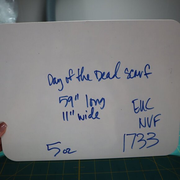 Day Of The Dead Sugar Skull Scarf Wrap Women O/S Blue Holiday Unique Traditional - Picture 6 of 6